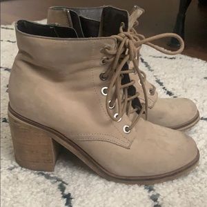 Aldo Brown Heeled Booties